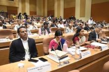 Chief Minister Shri Naveen Patnaik at the Senior Officers Conference at Convention Center, Loka Seva Bhavan