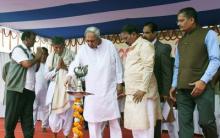 Chief Minister Shri Naveen Patnaik at the Freedom Fighters Mahotsav-2020 at Swadhinata Sangrami Sadan