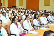 Chief Minister Shri Naveen Patnaik at the Nijukti Parba for 102 newly appointed Assistant Professors in Odisha Medical Education Service Cadre at Convention Centre