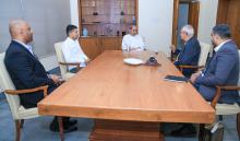 Chief Minister Shri Naveen Patnaik with Mr Mahesh Amalean, Cofounder, MAS Holdings, Colombo, Srilanka at Naveen Niwas