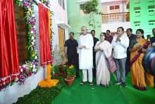 Chief Minister Shri Naveen Patnaik inaugurating  Affordable Housing Project(AHP), Chandrasekharpur