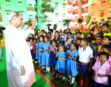 Chief Minister Shri Naveen Patnaik inaugurating  Affordable Housing Project(AHP), Chandrasekharpur