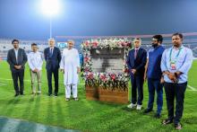 Chief Minister Shri Naveen Patnaik inaugurating AIFF-FIFA TALENT ACADEMY at Kalinga Stadium 