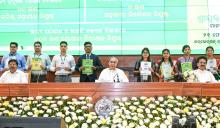 Chief Minister Shri Naveen Patnaik giving away appointment  letters  to 376 newly appointed  officers of various departments  during Nijukti parva at Convention Centre