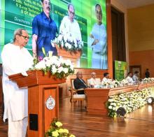 Chief Minister Shri Naveen Patnaik giving away appointment  letters  to 376 newly appointed  officers of various departments  during Nijukti parva at Convention Centre