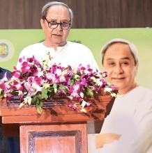  Chief Minister Shri Naveen Patnaik at the Nijukti Parba for 576 newly appointed Hindi & Sanskrit Teachers of Secondary Schools at Convention Centre