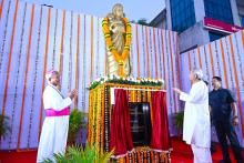 Chief Minister Shri Naveen Patnaik Unveiling  statue of St. Mother Teresa at Satyanagar near Church, Bhubaneswar