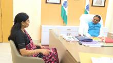 Union Minister of State, Health & Family Welfare, Chemicals & Fertilizer calls on Chief Minister Shri Mohan Charan Majhi at Lok Seva Bhawan 