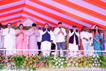 ରାଜ୍ୟସ୍ତରୀୟ ଅଲଚିକି ଲିପି ଉଦ୍ଭାବନର ଶତବାର୍ଷିକୀ ଏବଂ  ଗୁରୁ ଗୋମକେ ପଣ୍ଡିତ ରଘୁନାଥ ମୁର୍ମୁଙ୍କ ୧୨୦ ତମ ଜନ୍ମବାର୍ଷିକୀ ଉତ୍ସବରେ ମୁଖ୍ୟମନ୍ତ୍ରୀ ଶ୍ରୀ ମୋହନ ଚରଣ ମାଝୀ ଯୋଗଦାନ କରୁଛନ୍ତି