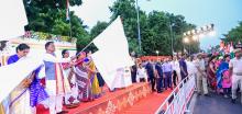ଅପରେସନ ସିନ୍ଦୁରର ସଫଳତା ପାଳନ ଅବସରରେ ଭୁବନେଶ୍ୱର ମାଷ୍ଟର କ୍ୟାଣ୍ଟିନ ଠାରେଆୟୋଜିତ 'ସିନ୍ଦୁର ପଦ ଯାତ୍ରା'ରେ  ମୁଖ୍ୟମନ୍ତ୍ରୀ ଶ୍ରୀ ମୋହନ ଚରଣ ମାଝୀ