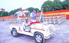 ଭୁବନେଶ୍ୱର ବରମୁଣ୍ଡା ସ୍ଥିତ ଅଗ୍ନିଶମ ପ୍ରଶିକ୍ଷଣ କେନ୍ଦ୍ରରେ ଆୟୋଜିତ ଅଗ୍ନି ଯୋଦ୍ଧା ପ୍ରଶିକ୍ଷାର୍ଥୀଙ୍କ  ୬୧ ତମ ବ୍ୟାଚ୍  ର ଦିକ୍ଷାନ୍ତ ସମାରୋହ ରେ ମୁଖ୍ୟମନ୍ତ୍ରୀ ଶ୍ରୀ ମୋହନ ଚରଣ ମାଝୀ 